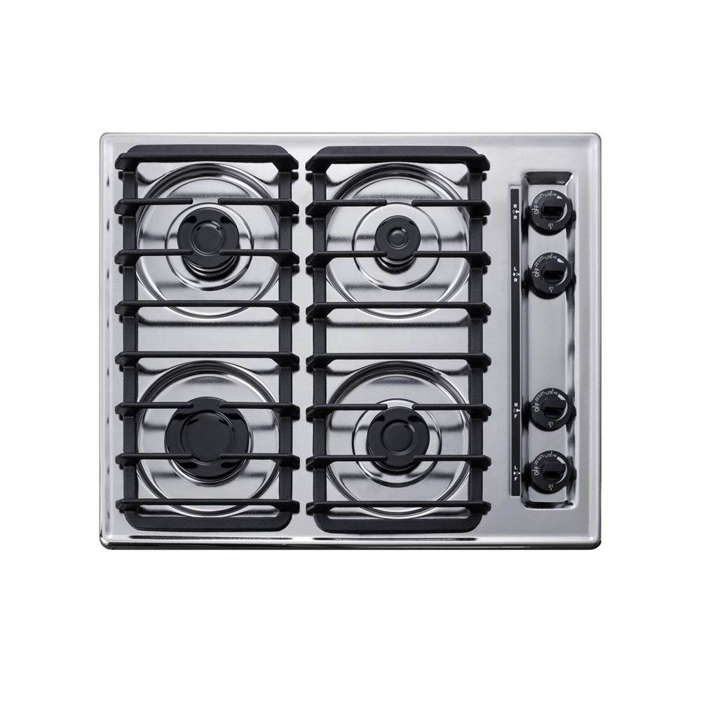 Summit Appliance - 24'' Wide 4-Burner Gas Cooktop