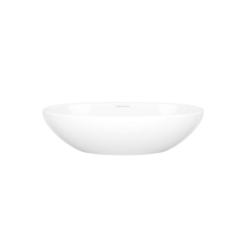 Victoria + Albert - Barcelona 19'' x 12'' Oval Vessel Lavatory Sink - Standard Gloss White