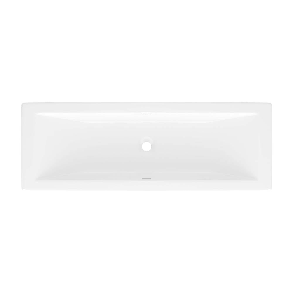 Victoria + Albert - Rossendale 42'' x 15'' Undermount or Drop-In Lavatory Sink - Standard Gloss White