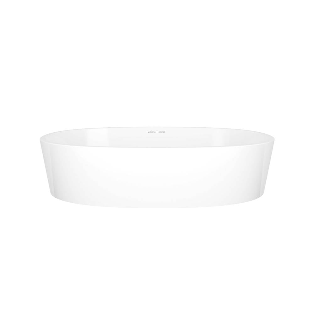 Victoria + Albert - ios 21'' x 14'' Oval Vessel Lavatory Sink - Standard Gloss White