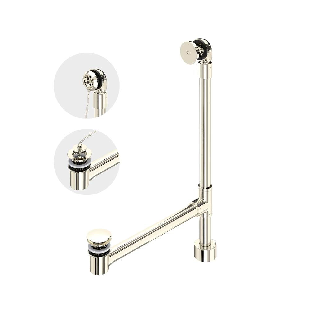 Victoria + Albert - Freestanding Victoria + Albert Bathtub Drain For Above-Floor Installation Box - Polished Nickel