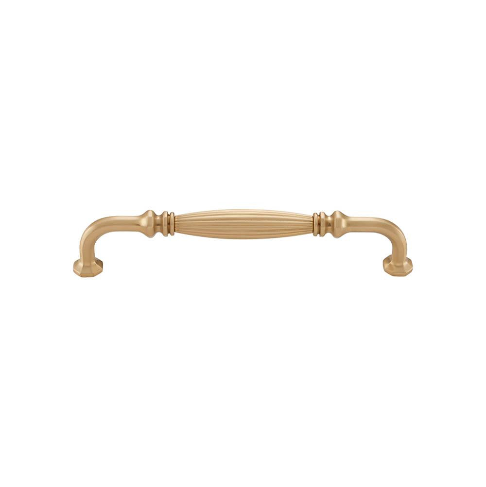 Vesta - Roscato Pull 7 9/16 Inch (c-c) Satin Brass - Satin Brass