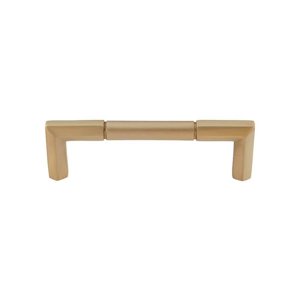 Vesta - Identity Pull 3 3/4 Inch (c-c) Satin Brass - Satin Brass
