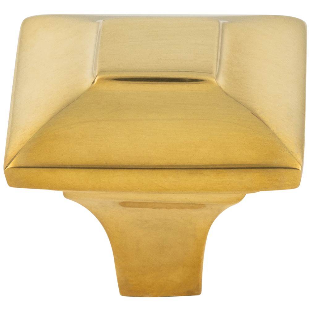 Vesta - Alston Knob 1 3/16 Inch Unlacquered Brass - Unlacquered Brass