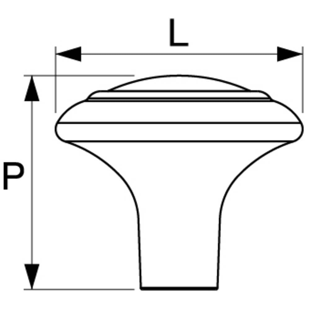 Cala Knob 1 5/16 Inch Brushed Satin Nickel