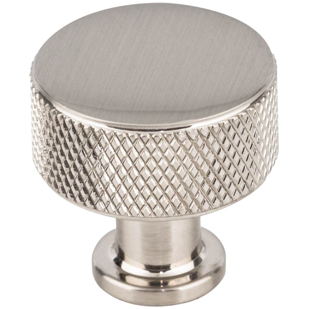 Vesta - Beliza Cylinder Knurled Knob 15/16 Inch Brushed Satin Nickel - Brushed Satin Nickel