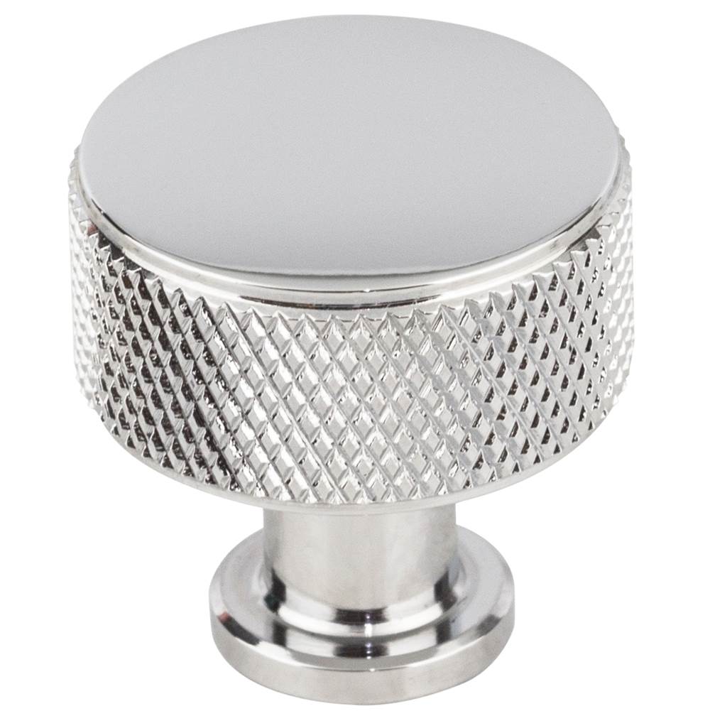 Vesta - Beliza Cylinder Knurled Knob 15/16 Inch Polished Chrome - Polished Chrome