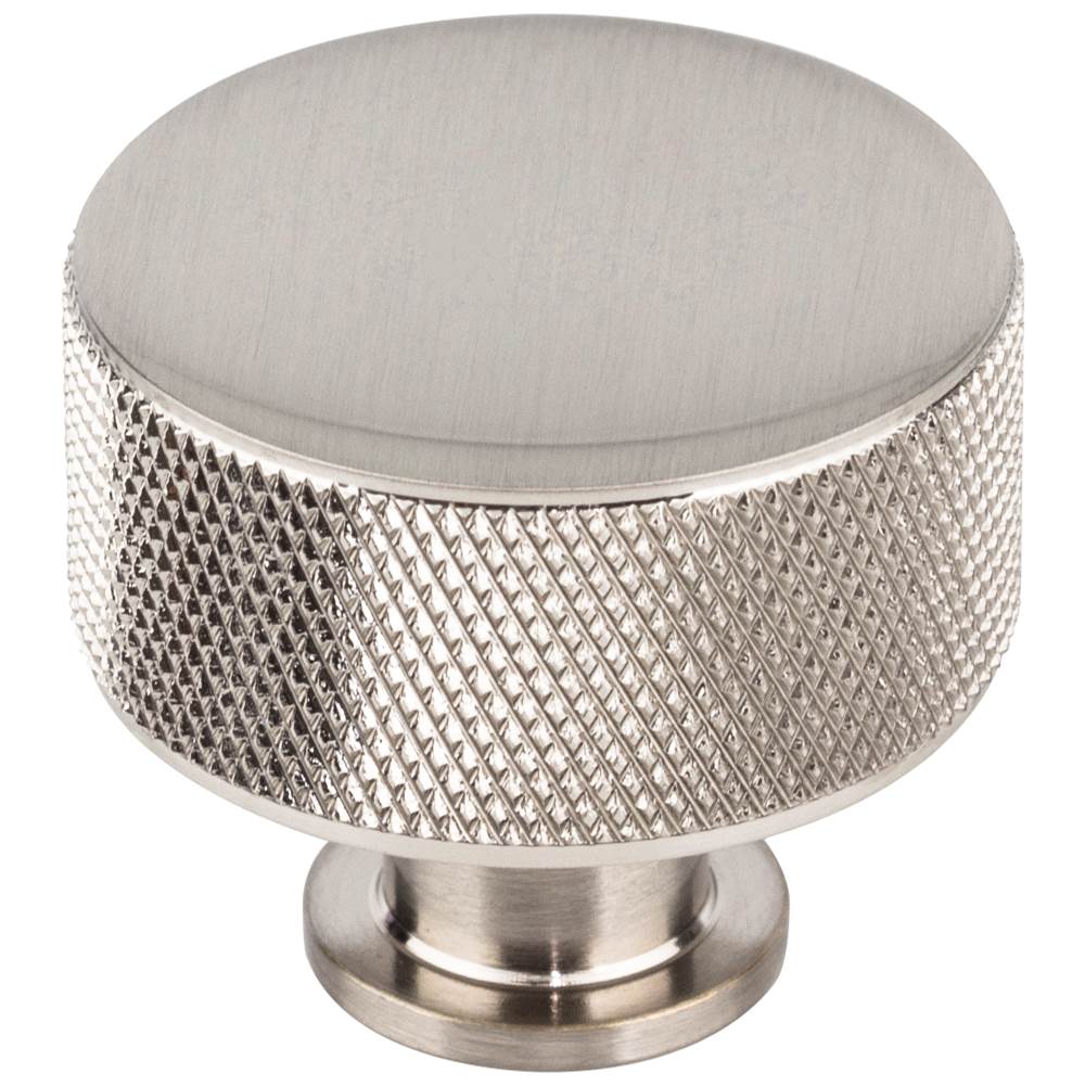 Vesta - Beliza Cylinder Knurled Knob 1 3/8 Inch Brushed Satin Nickel - Brushed Satin Nickel