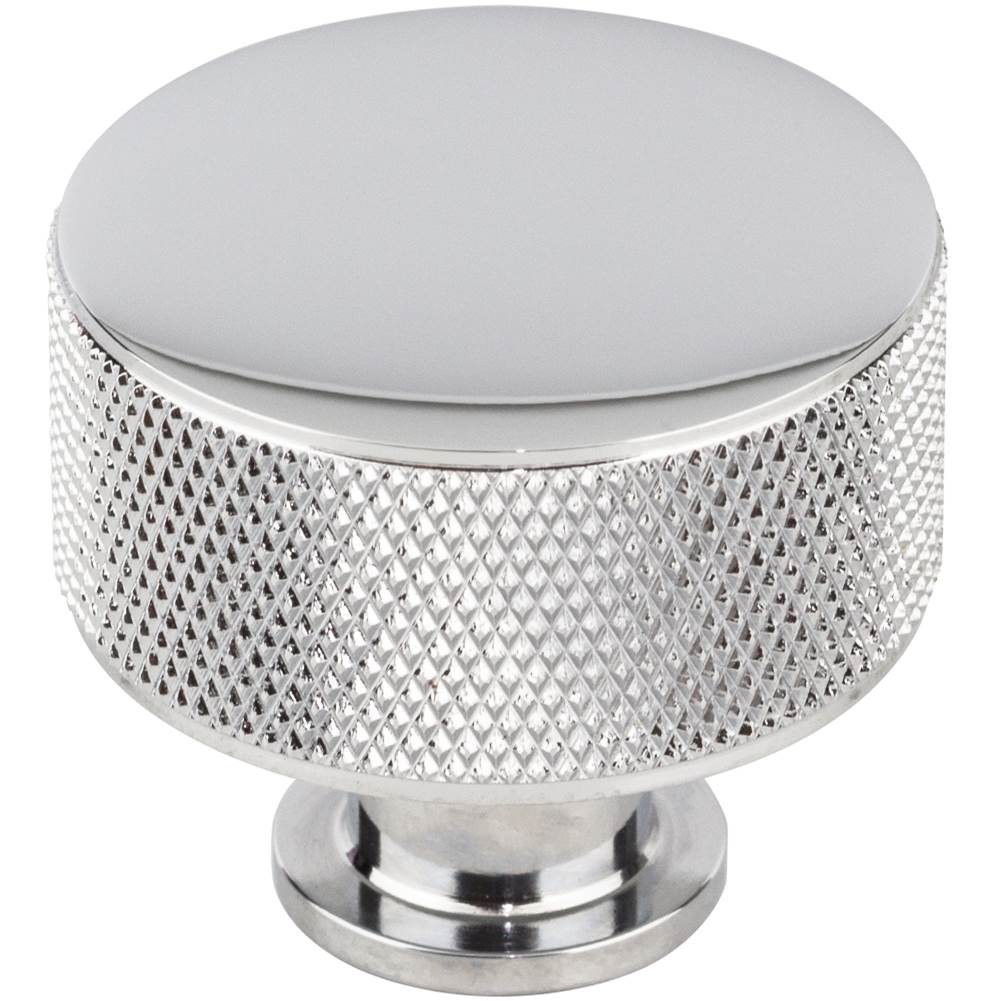 Vesta - Beliza Cylinder Knurled Knob 1 3/8 Inch Polished Chrome - Polished Chrome