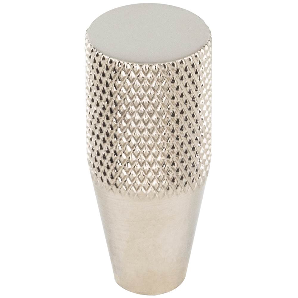 Vesta - Beliza Conical Knurled Knob 1/2 Inch Polished Nickel - Polished Nickel
