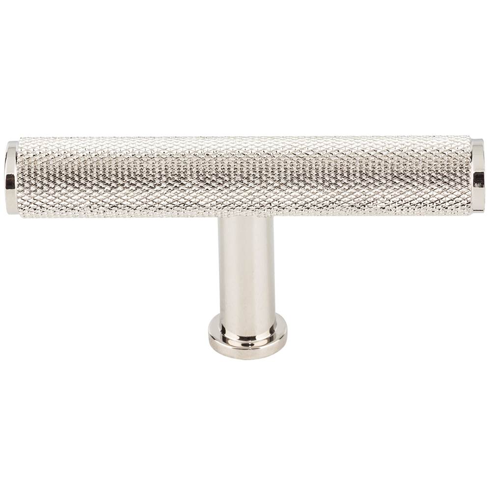 Vesta - Beliza Knurled T Knob 2 3/4 Inch Polished Nickel - Polished Nickel