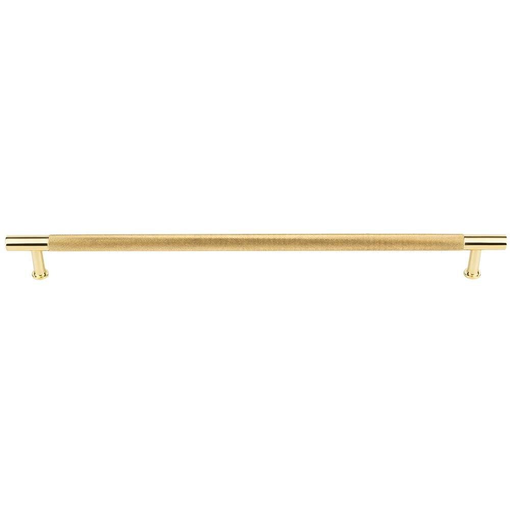 Vesta - Beliza Knurled Bar Pull 12 Inch (c-c) Polished Brass - Polished Brass