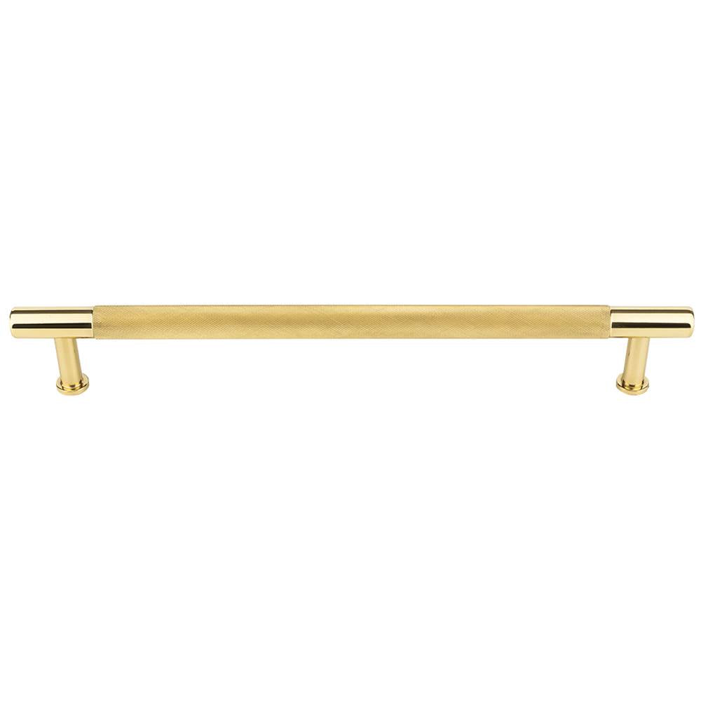 Vesta - Beliza Knurled Appliance Pull 12 Inch (c-c) Polished Brass - Polished Brass