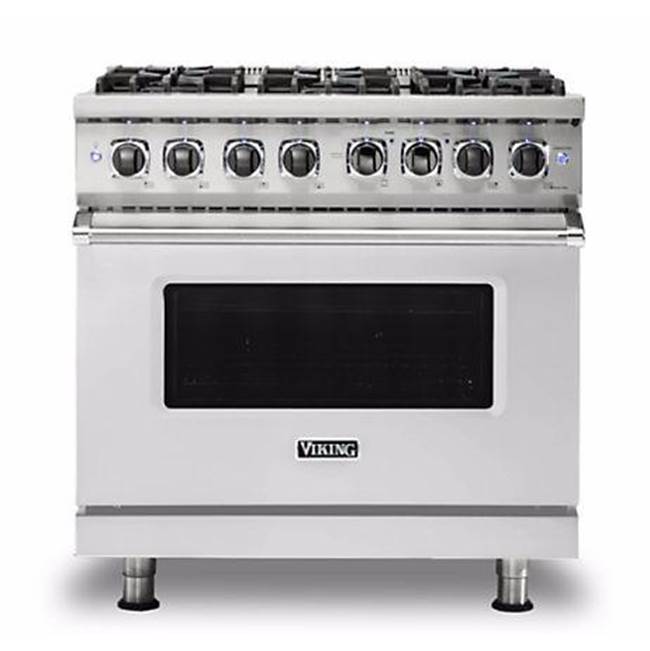 Viking - 36''W./24''D. Dual Fuel Self-Clean Sealed Burner Range-6 Burners-Stainless-LP - Stainless Steel