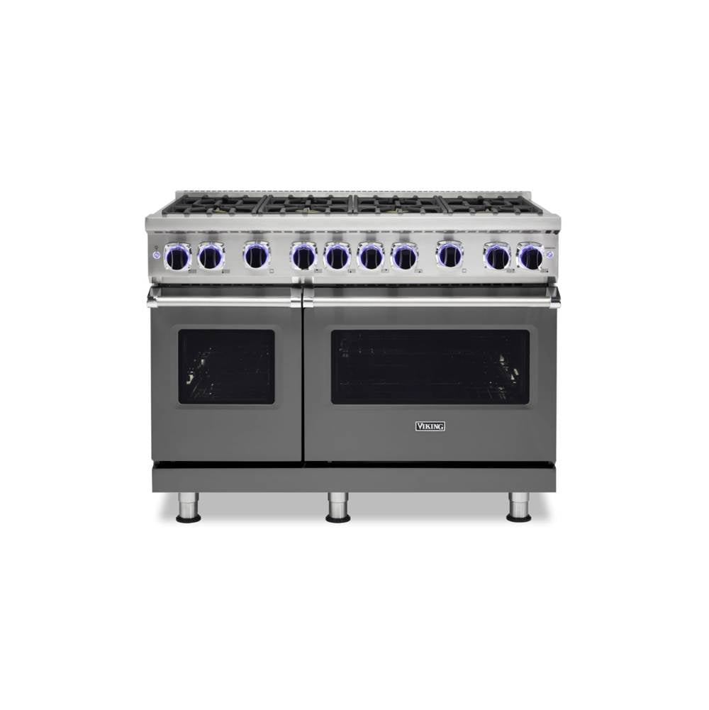 Viking - 48''W./24''D. Gas Sealed Burner Range-8 Burners-Damascus Grey - Damascus Grey