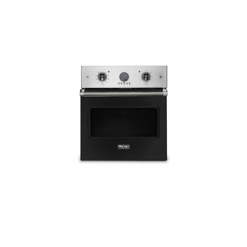 Viking - 27''W. Electric Single Thermal Convection Oven-Cast Black - Cast Black