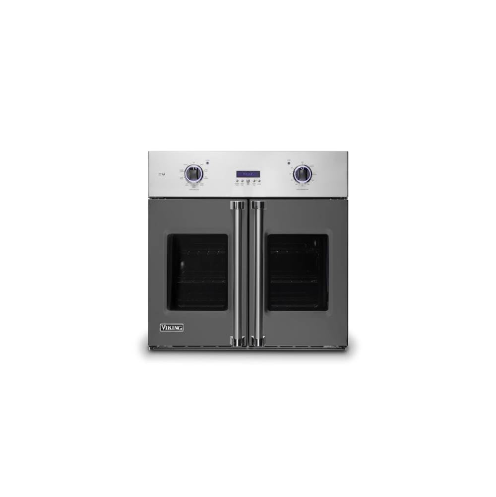 Viking - 30''W. French-Door Single Built-In Electric Thermal Convection Oven-Damascus Grey - Damascus Grey