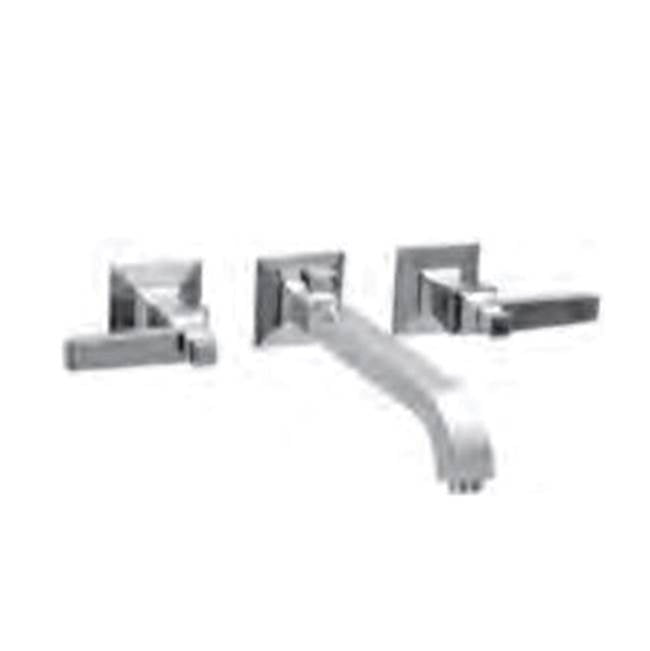Vissoni - 7-1/2'' Wall Mount Widespread Lavatory - Uses WM-0020 valve - Roman Bronze
