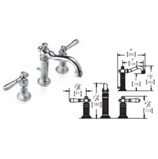 Vissoni - Widespread Lavatory Set - Polished Chrome