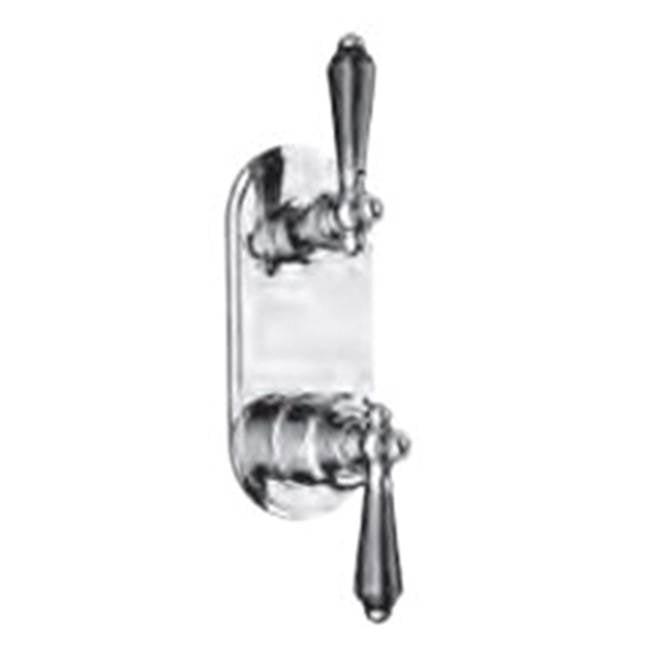 Vissoni - 1/2'' Thermostatic Trim w/3-Way Diverter (shared) - Uses TH-9313 valve - Roman Bronze