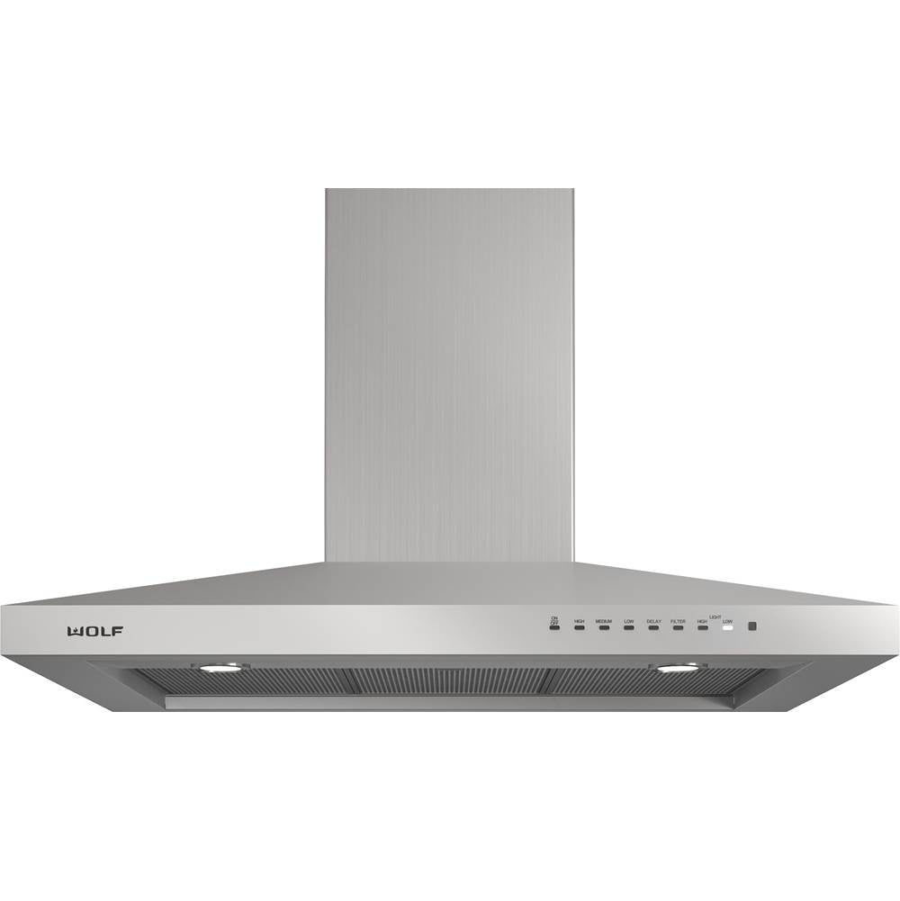 Wolf - 36'' Cooktop Wall Hood / Stainless - Stainless Steel