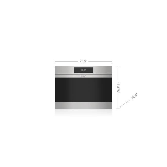 24'' M Series Contemporary Stainless Steel Handleless Convection Steam