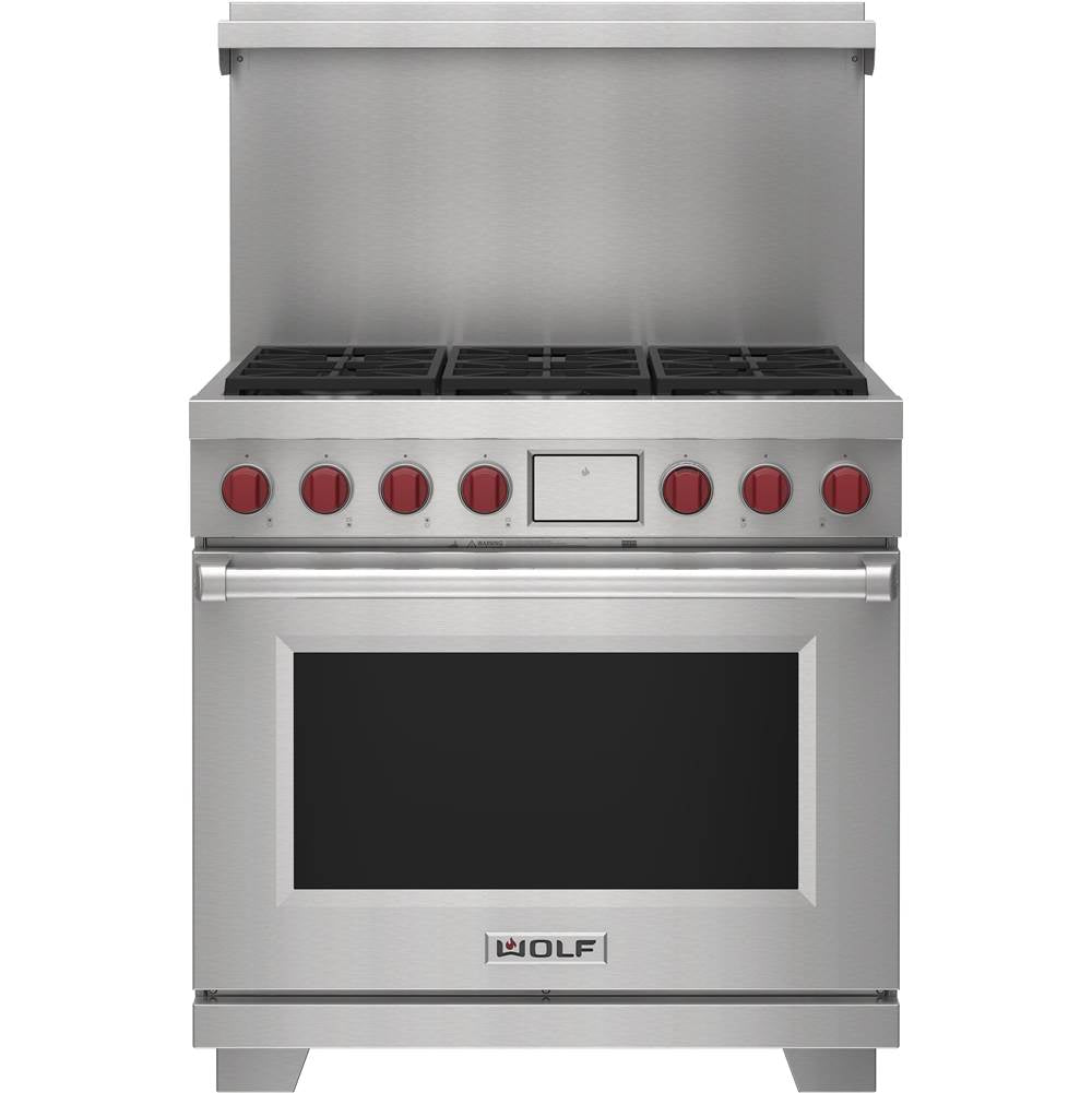 Wolf - 36'' X 20'' Dual Fuel Range Riser With Shelf