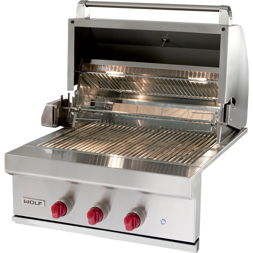 Wolf - 30'' Outdoor Grill, Ng - Stainless Steel