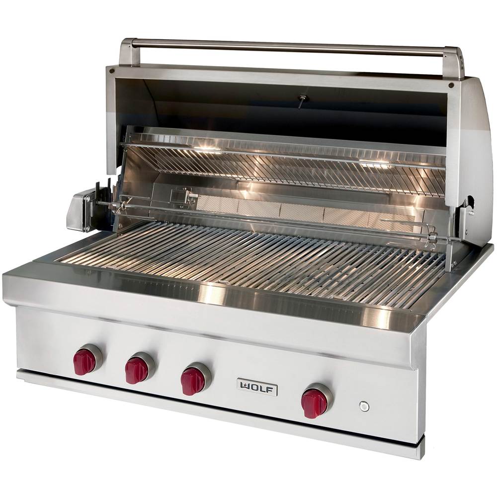 Wolf - 42'' Outdoor Grill, Ng - Stainless Steel