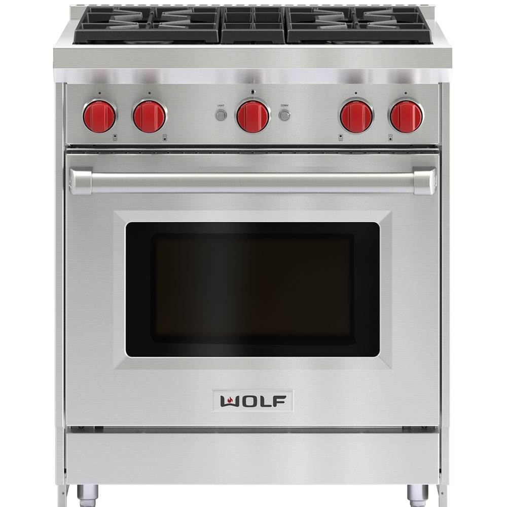 Wolf - 30'' Gas Range, 4 Burner, Ng - No Finish Group