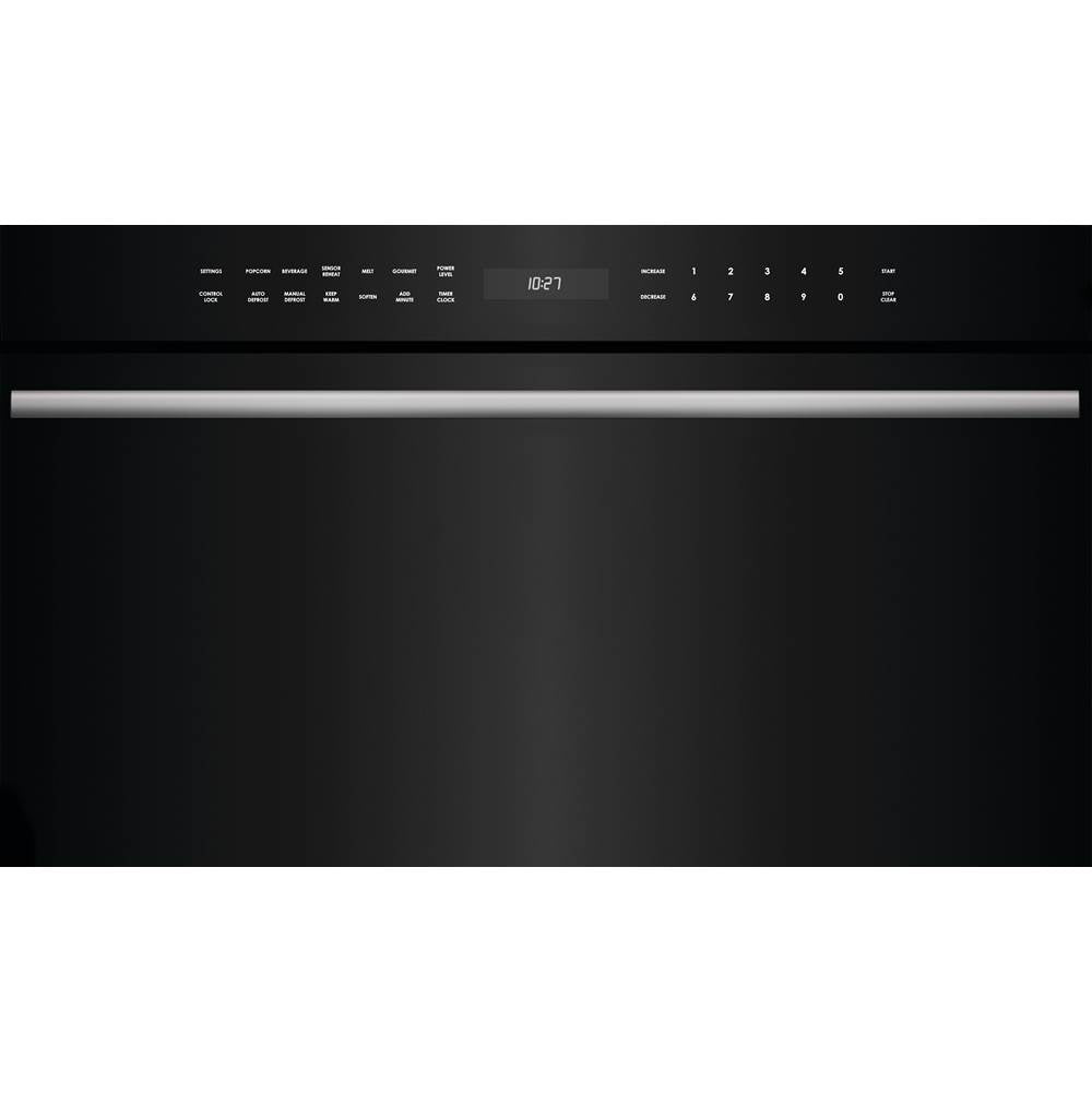 Wolf - 30'' M Series Contemporary Drop-Down Door Microwave Oven - Black
