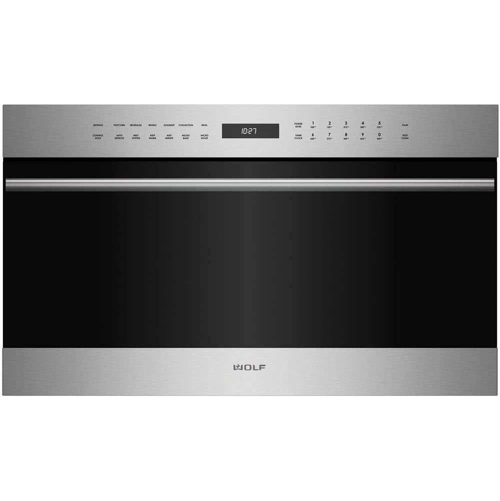 Wolf - 30'' E Series Transitional Drop-Down Door Speed Oven - No Finish Group