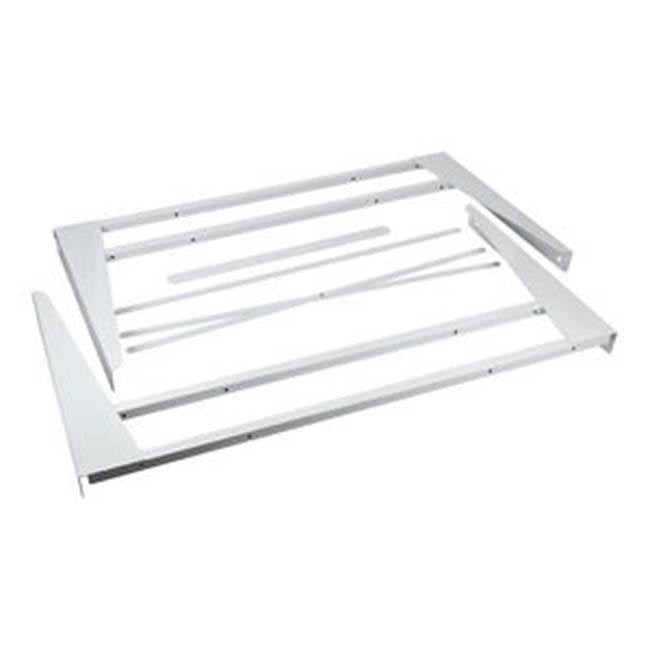 Whirlpool - Washer/Dryer Stack Kit: Fits Compact Lcr5232, Lcr7244, Lce4332 Models, 1 Of Metal Frame Stand, Color: White, Pkg: Box