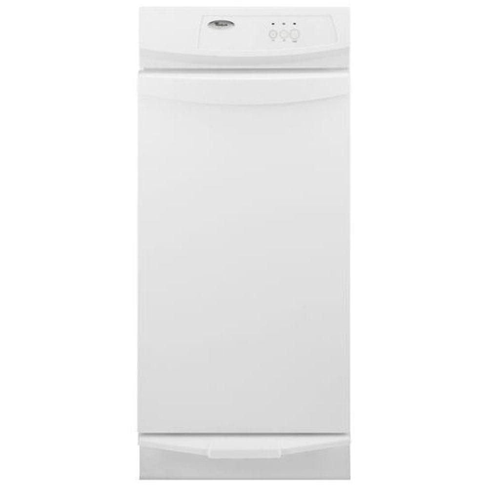 Whirlpool - 15-inch Convertible Trash Compactor - White