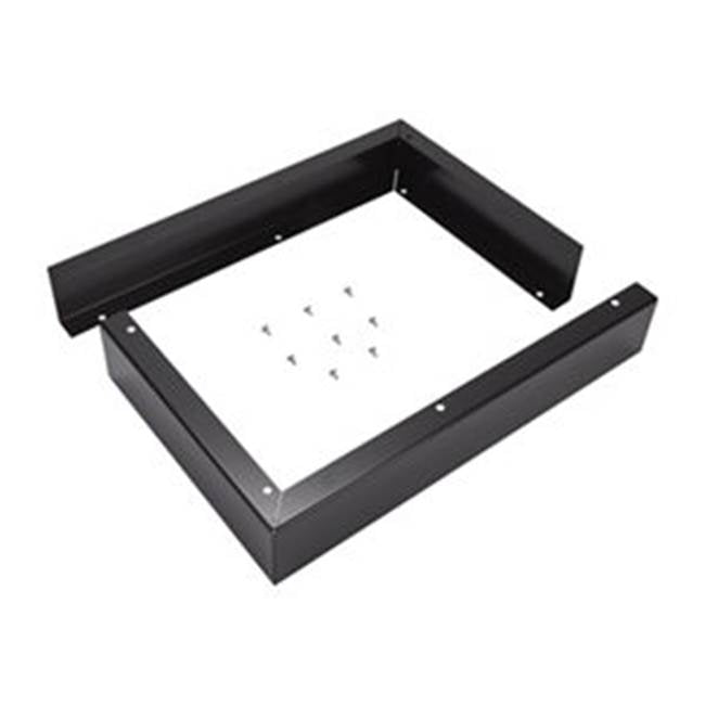 Whirlpool - Microwave Hood Combination Filler Kit: Universal, Black Metal, 3-In X 17 1/4-In X 11-In, Recommended For Khms1850 And Gh5184
