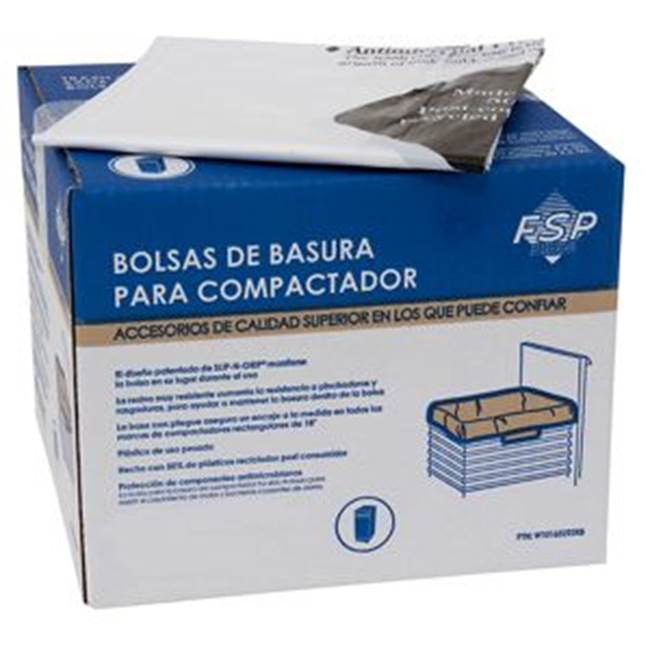 Whirlpool - 60 Pack, White Compactor Bags, 2.5 Mils Thick, 3 Ply Construction For Exceptional Strength And Performance, Fits 15 In Compactor