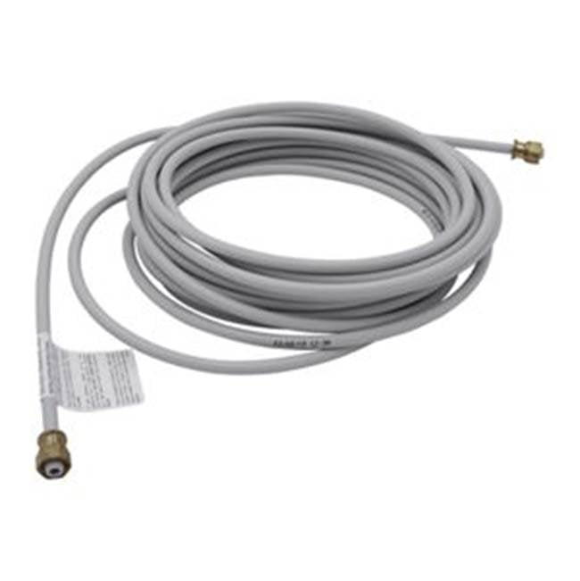 Whirlpool - Refrigeration Water Line: 25-Ft Pex Water Supply Tube With Compress-Nut Ends For Icemaker, Ice-Water Dispenser, Humidifier, Color-Gray, Pkg-Bag