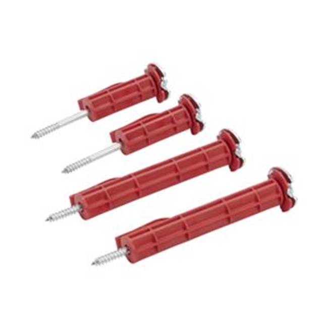Whirlpool - Washer Front Load Shipping Bolts: 2 Upper Short Transport Bolts, 2 Lower Long Transport Bolts, Color-Red, Pkg-Bag