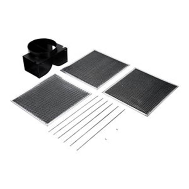 Whirlpool - Range Hood Recirculation Filter: 2 Of Charcoal Filters, 4 Of Rod-Style Clips, 1 Of Delfector Damper, Color: Silver