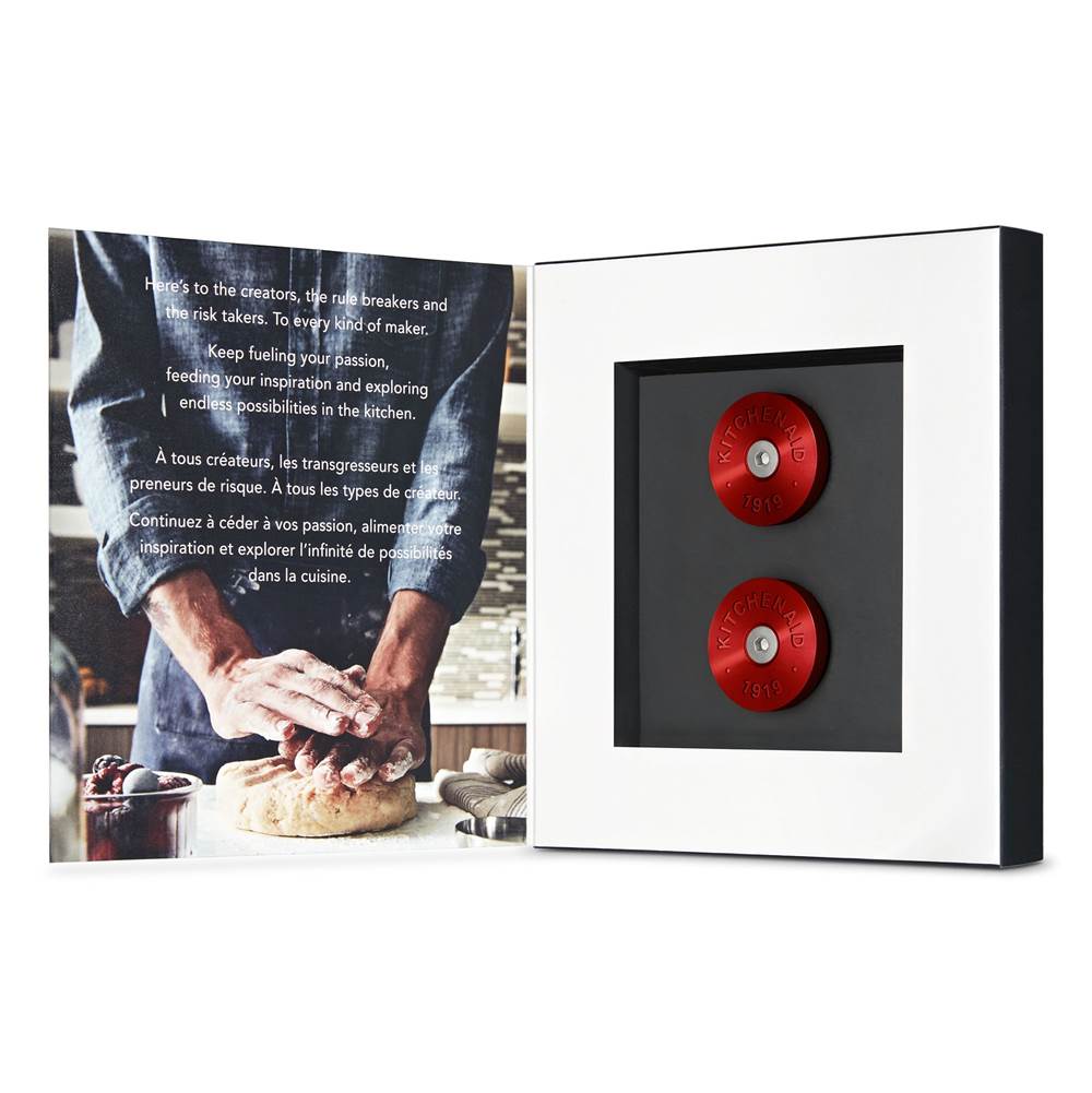 Range Handle Medallions Handle: (Qty 2) Medallions With 1/8-In Hex Wrench, (Qty 2) Medallion Screws For Kad - Red