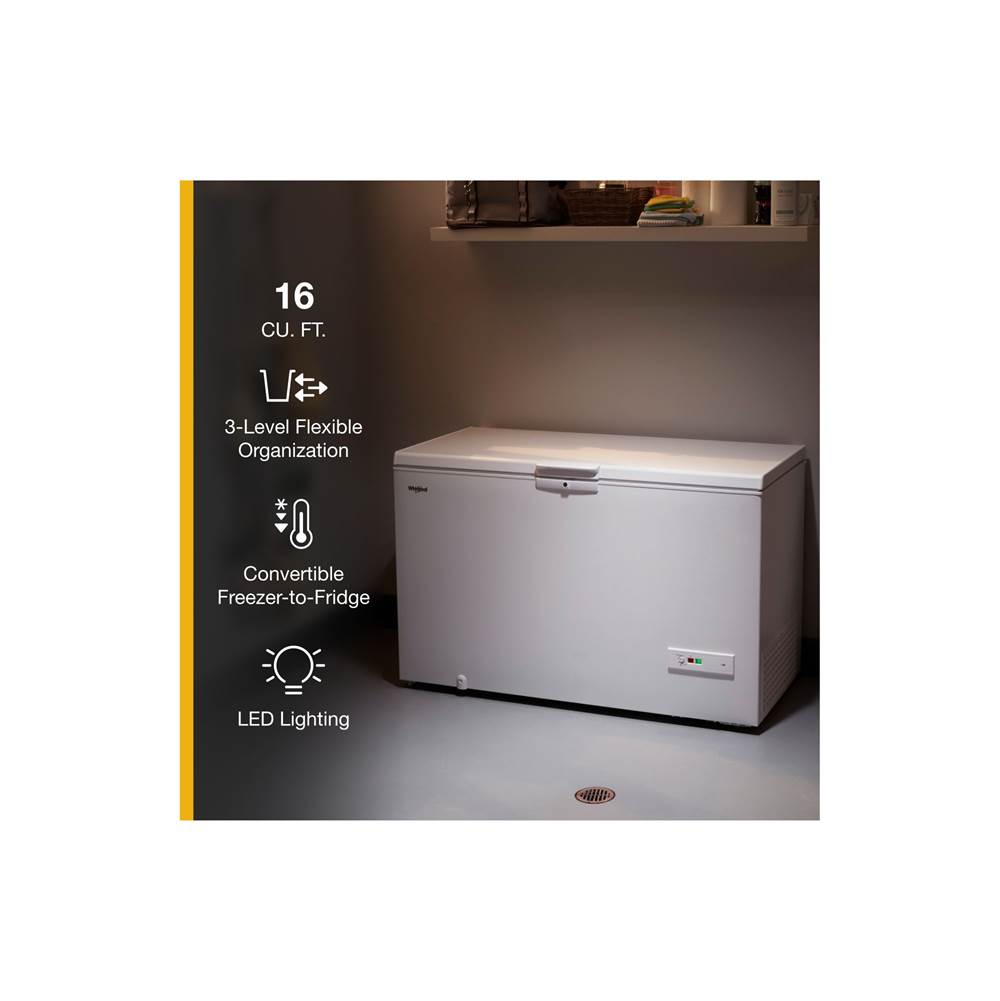 16 Cu. Ft. Chest Freezer with Shelves