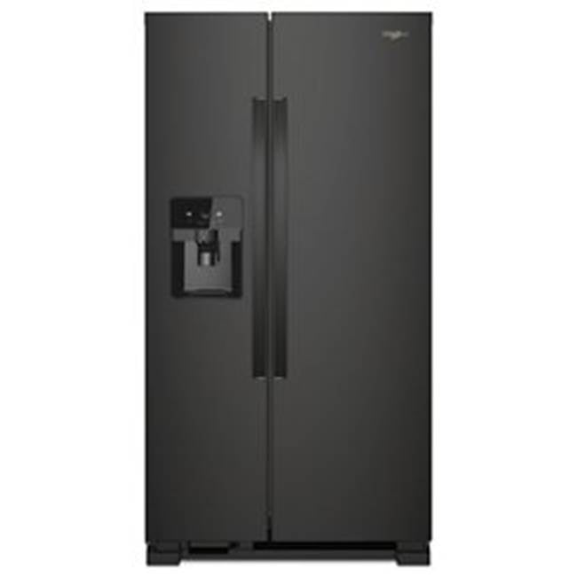 Whirlpool - 36-Inch Wide Side-By-Side Refrigerator - 25 Cu. Ft. - Black