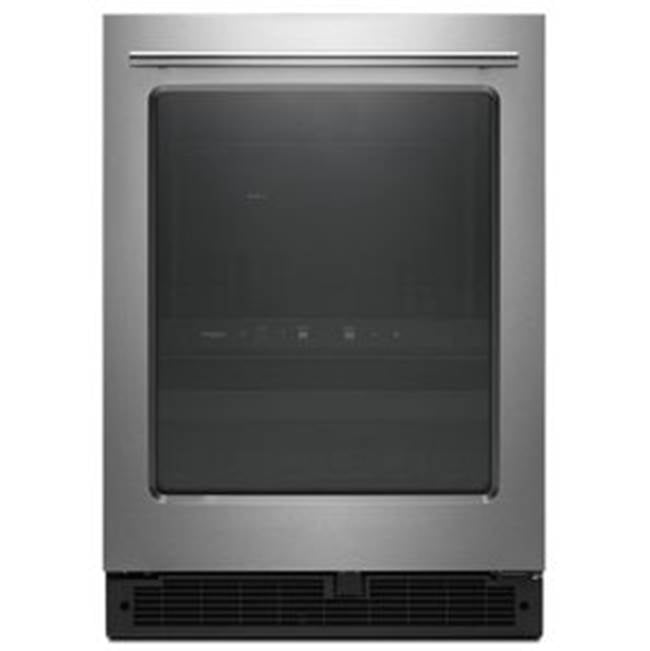 Whirlpool - 24-Inch Wide Undercounter Beverage Center With Towel Bar Handle- 5.2 Cu. Ft. - Fingerprint Resistant Stainless Steel