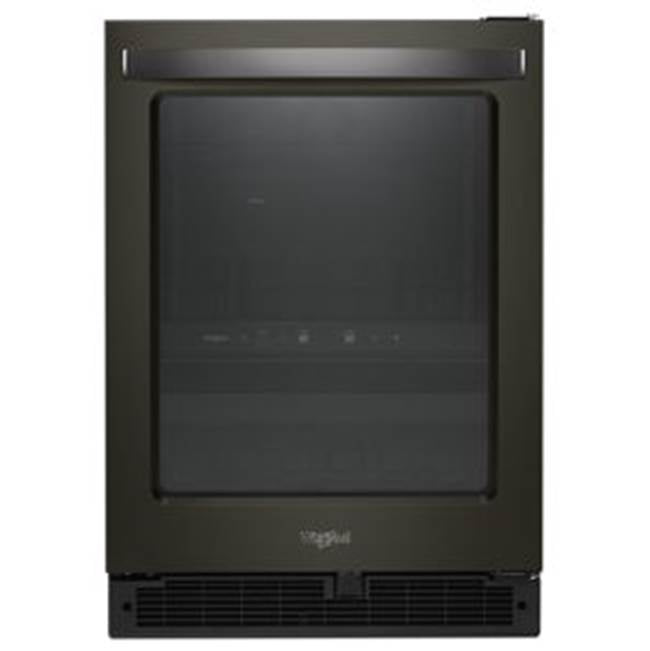 Whirlpool - 24'' Wide Undercounter Beverage Center In Black Stainless 5.2 Cu Ft. - Black Stainless