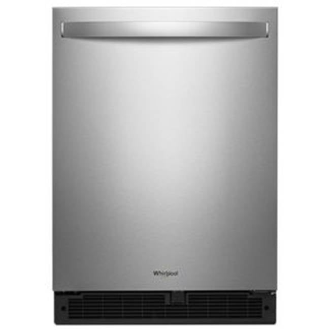 Whirlpool - 24-Inch Wide Undercounter Refrigerator - 5.1 Cu. Ft. - Fingerprint Resistant Stainless Steel