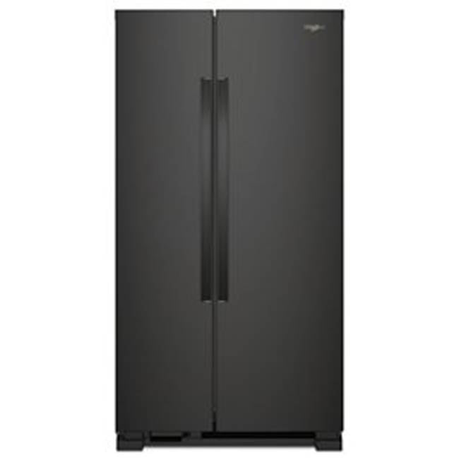 Whirlpool - No Frost Side - Free Standing Refr Frez - Black