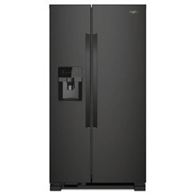 Whirlpool - No Frost Side - Free Standing Refr Frez - Black