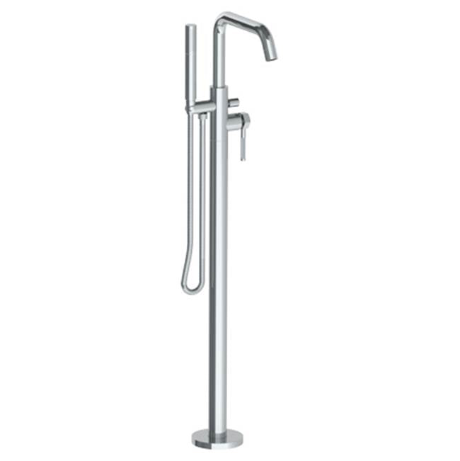 Watermark - Single Hole Floor Standing Bath Set with Hand Shower - Vintage Copper