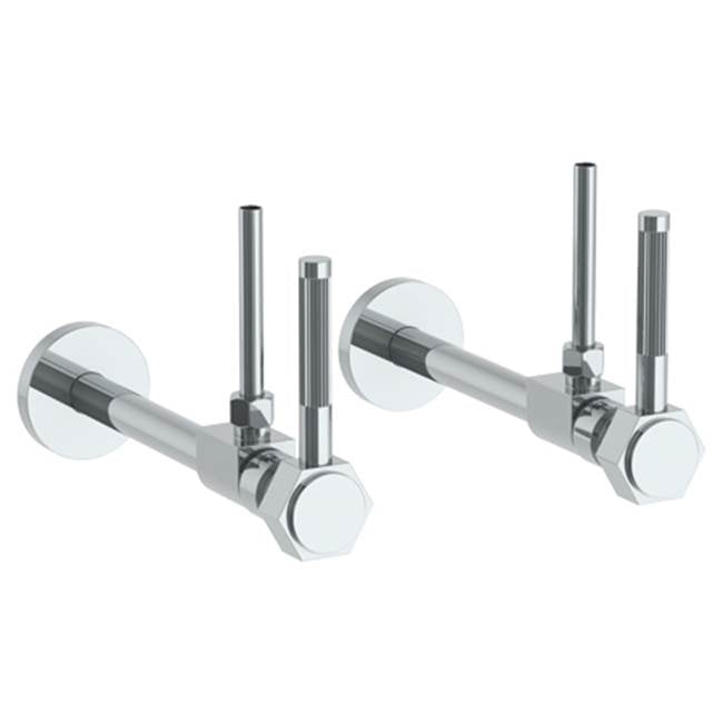 Watermark - Lavatory Angle Stop Kit -1/2 Sweat x 3/8 OD Compression - Satin PVD Brass
