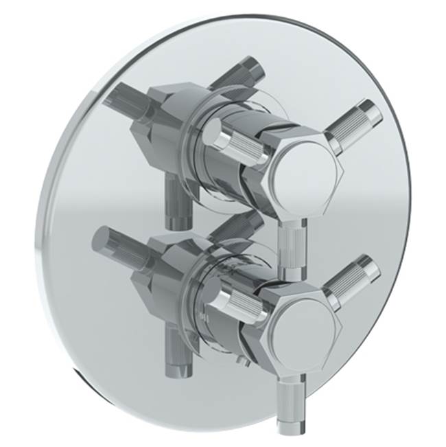 Watermark - Wall Mounted Thermostatic Shower Trim with built-in control, 7 1/2'' - Vintage Copper
